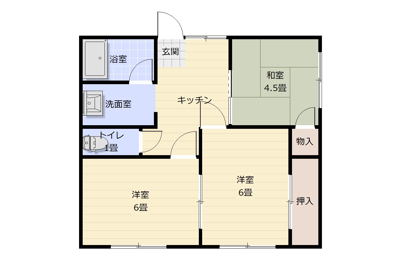 あかぎコーポ_間取り_0