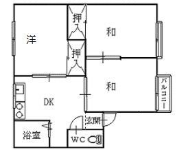 コーポ藤谷の間取り