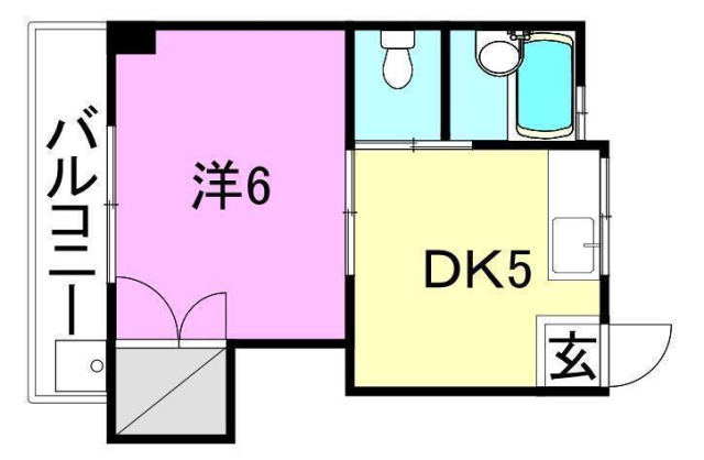 【松山市高砂町のマンションの間取り】