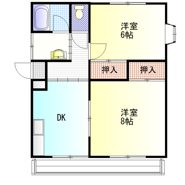 加藤ハイツの間取り