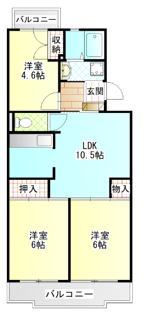 ＭＹフラッツの間取り