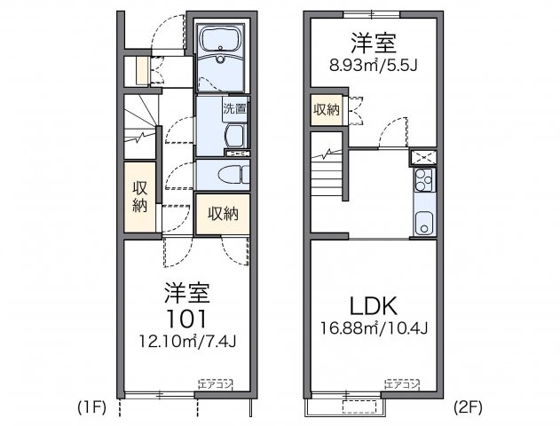 レオネクストミントの間取り