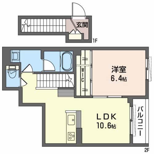 【大阪市生野区巽南のマンションの間取り】