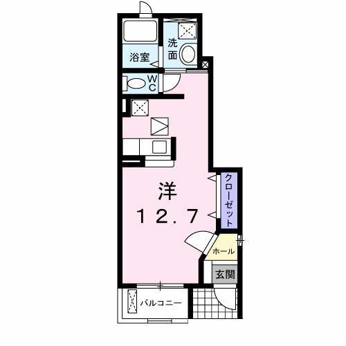 名古屋市緑区大高町のアパートの間取り