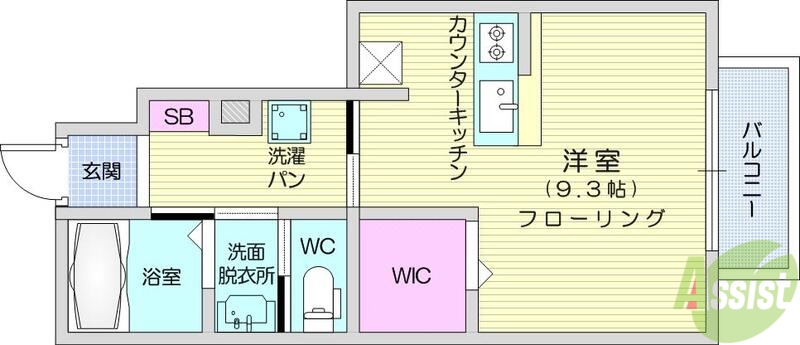 グランディオ大手町の間取り