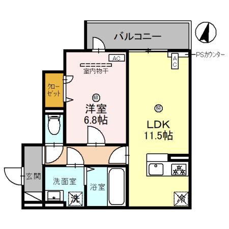 アルコイリス上筒井の間取り