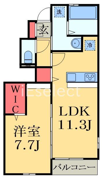 【八千代市上高野のアパートの間取り】