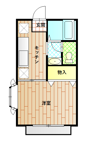 カーサうおたみ1の間取り