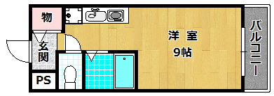 アクシス堂山IIの間取り