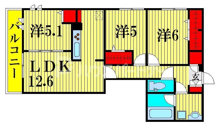 アベニールの間取り