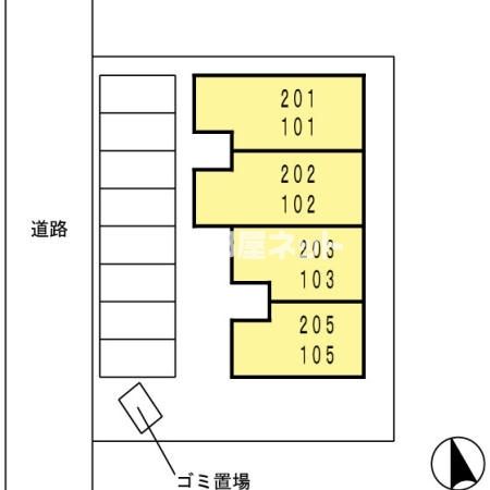 【アベニュー皆生の駐車場】