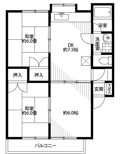 サンステージ斉藤IIの間取り