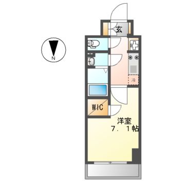 名古屋市中区新栄のマンションの間取り