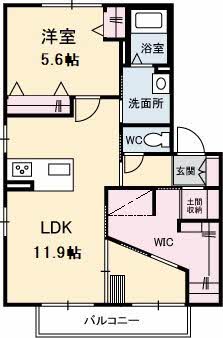 ウッディコート成美　D棟の間取り