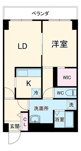 名古屋市東区泉のマンションの間取り