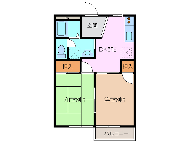 エバーグリーンIの間取り