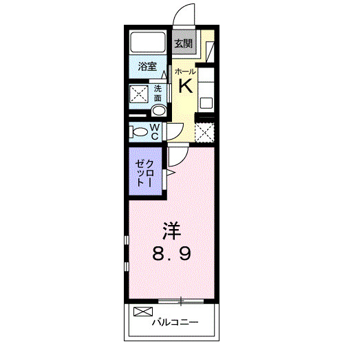 【和歌山市津秦のマンションの間取り】