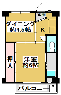 ビレッジハウス沢野本の間取り