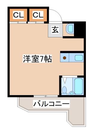 神戸市須磨区白川台のマンションの間取り