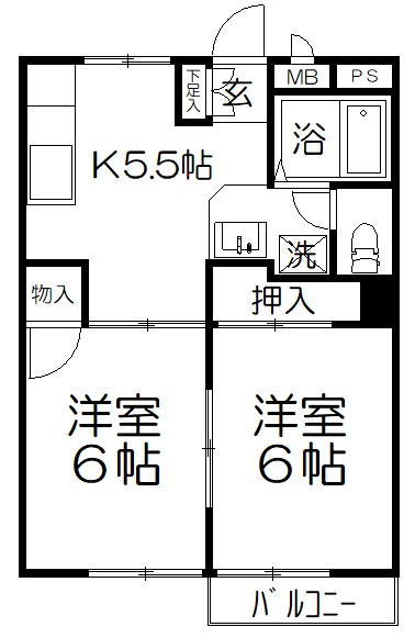 桜丘ローズマンションの間取り