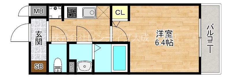 グランパシフィック巽中の間取り