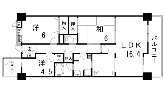 ライブシティ神戸緑園都市の間取り