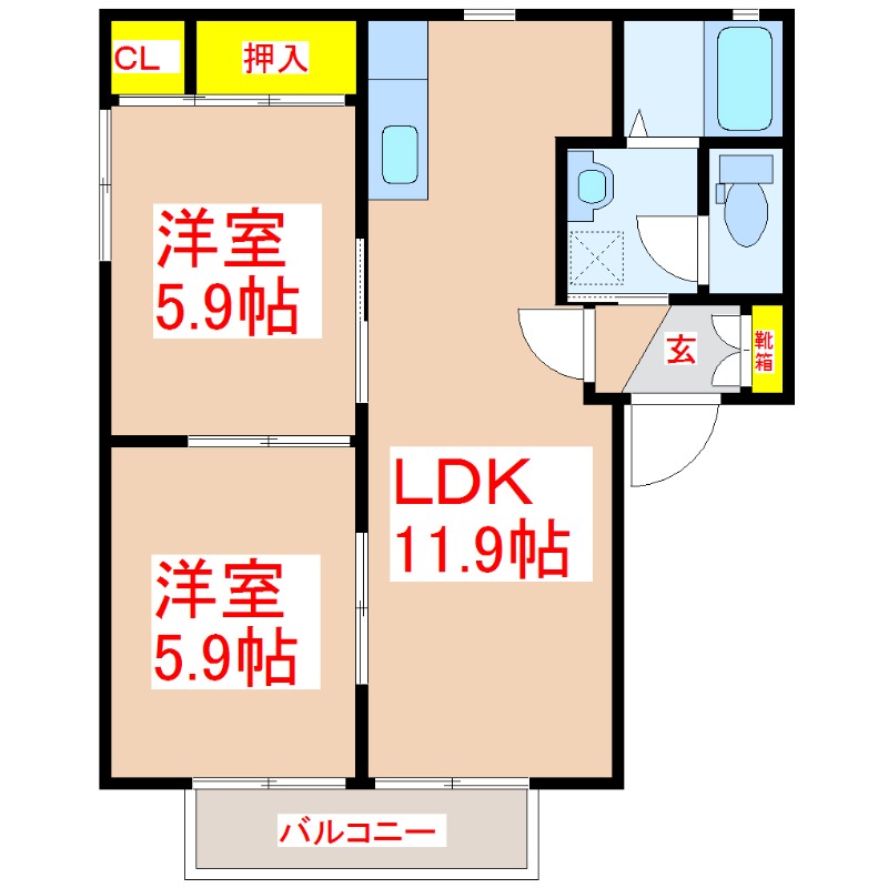 フォーレス２１の間取り