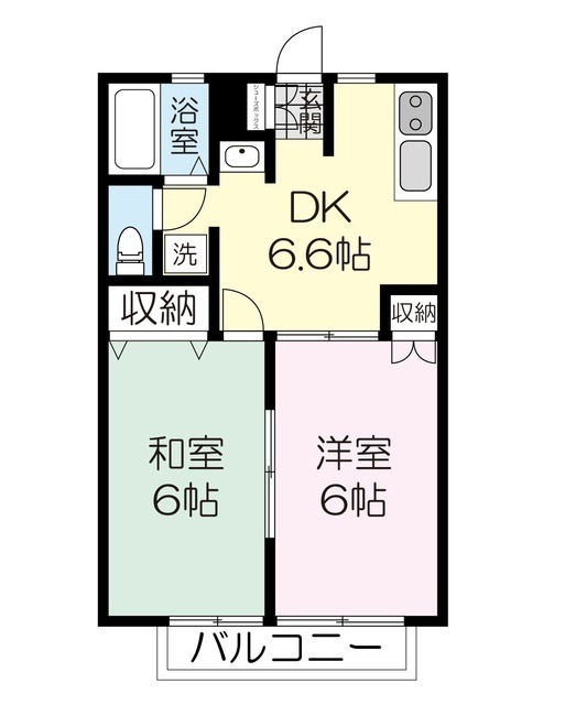 ハイデンス松森の間取り