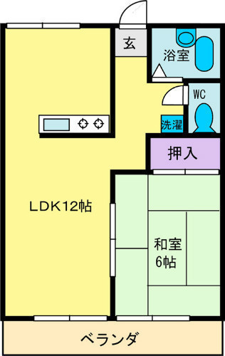 サンハイツ金丸の間取り