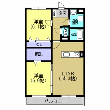 プランドールR-Iの間取り