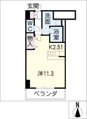 SKY GATE 主税町の間取り