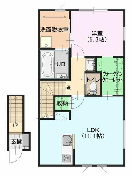 スクエアガーデンIIの間取り