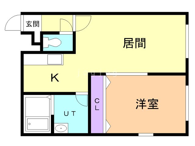 札幌市白石区東札幌一条のマンションの間取り