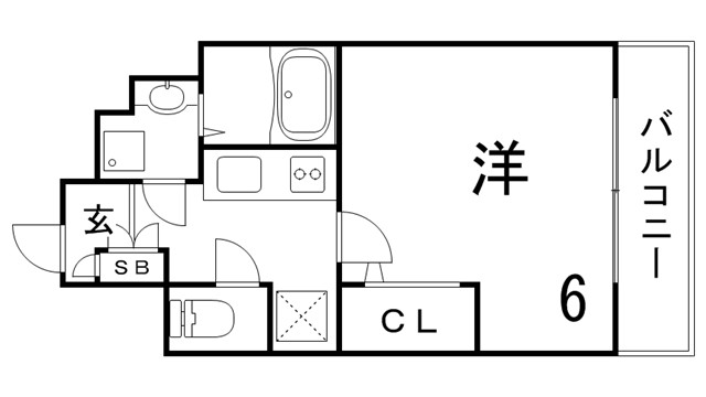 エスリード神戸三宮の間取り