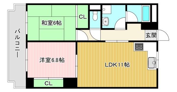 【メゾンナチュール長岡京の間取り】