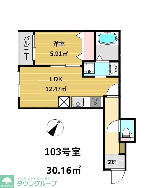 kag.R福大前の間取り