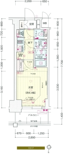 プレサンス新大阪ジェイズの間取り