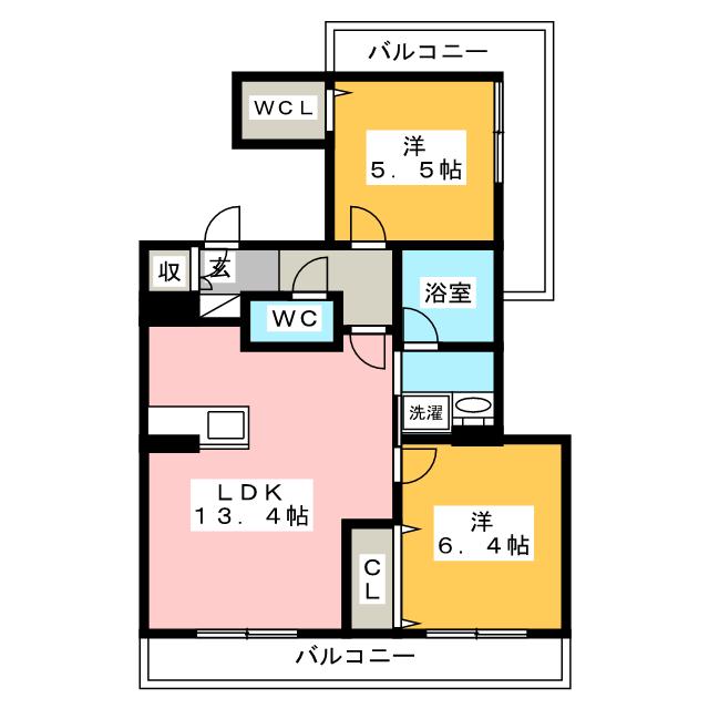 アストンヒルズ　豊橋の間取り