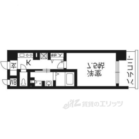 インベスト京都白川７０８の間取り