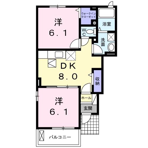 インペリアル上鶴　IIの間取り