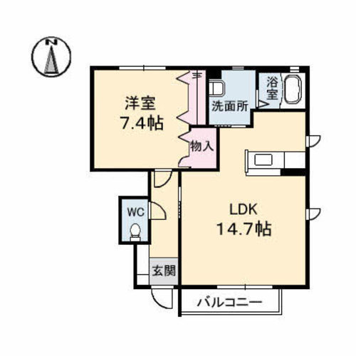 ウエストツリー　C棟の間取り