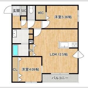 アルファスクエア花園5丁目の間取り