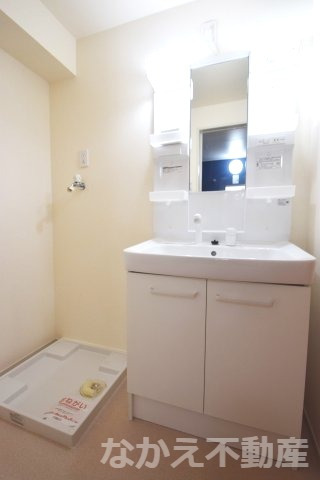 洗面設備　使いやすい洗面所です