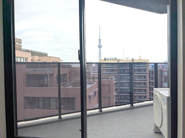 眺望　14Fリビングからの眺望、スカイツリー隅田川花火見えます