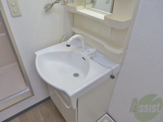 洗面設備　シャンプードレッサーが付いていて、いいですね。