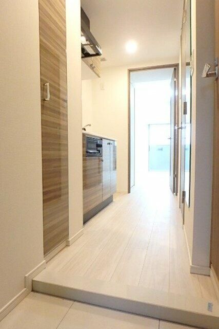 玄関　脱衣スペースもあります