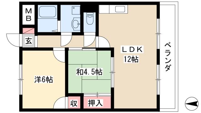 ファミール八代の間取り写真