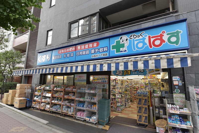 ドラックストア　どらっぐぱぱす 小石川1丁目店（ドラッグストア）まで320m