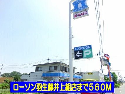 コンビニ　ローソン羽生藤井上組店（コンビニ）まで560m
