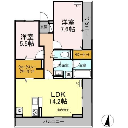 D-residence西町の間取り写真